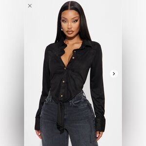 Faux Suede Shirt - sold out online